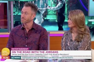 James and Ola Jordan and Piers Morgan on Good Morning Britain (Credit: ITV Player)