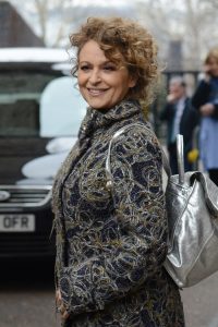 Nadia Sawalha Seen At The ITV Studios In London
