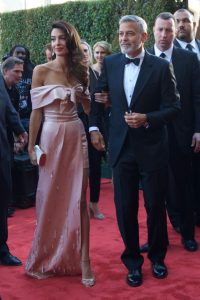 George and Amal on the red carpet