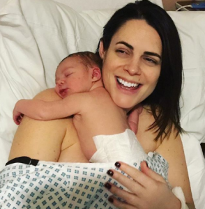 Susie Amy and newborn daughter