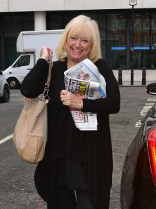 Judy Finnigan Spotted Outside BBC Studios In London