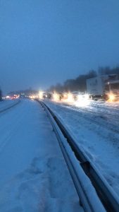 A shot from Storm Emma last year