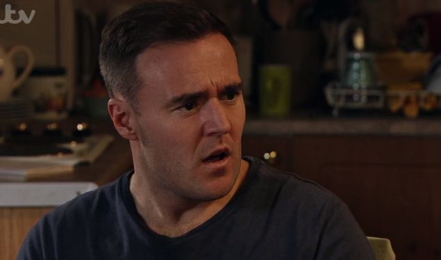 Tyrone devastated by Evelyn's confession Corrie Credit: ITV