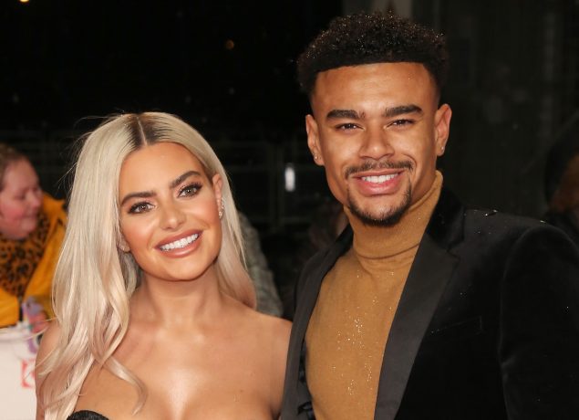 Megan Barton Hanson and Wes Nelson at The National Television Awards 2019