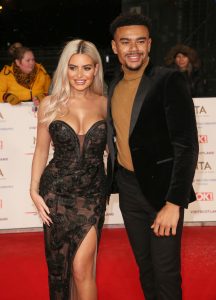 Megan Barton Hanson and Wes Nelson at The National Television Awards 2019