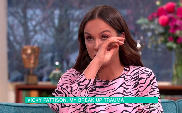 Vicky Pattinson This Morning tears