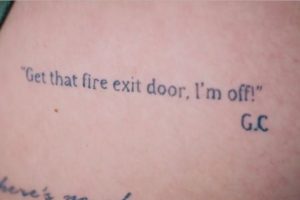 Gemma Collins tattoo (Credit: E4)