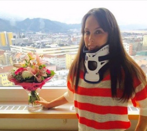 Beth after her accident