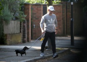Dec takes Rocky for a walk