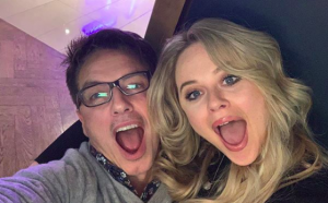 John Barrowman and Emily Atack