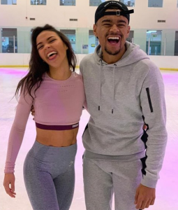 Vanessa and Wes on the ice