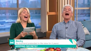 Holly Willoughby and Phillip Schofield on This Morning