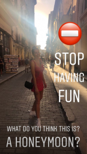 Jeff Brazier and wife on their honeymoon in Cuba