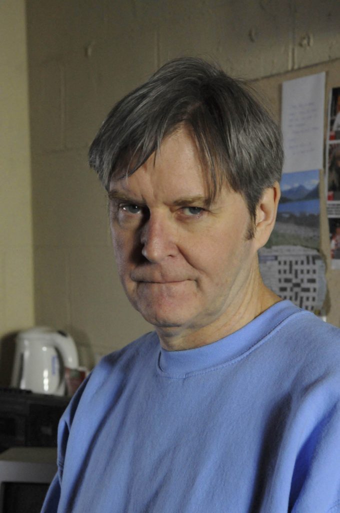 James Fleet looks menacing in Coronation Street