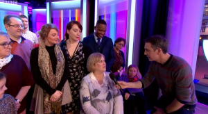 Audience member speaks about her husband