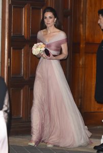Kate in her pink dress