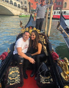 Kieran Hayler and new girlfriend
