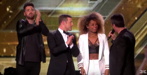 Simon with past contestants