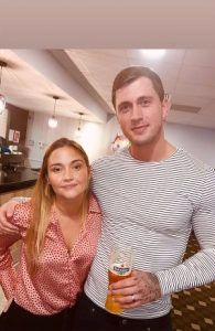 Jac and Dan at the bar