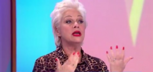 Denise on her turkey neck