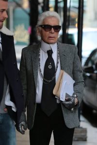 Karl Lagerfeld seen in New York