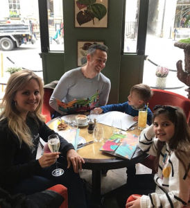 Tina O'Brien with her family