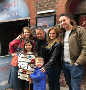 Tina O'Brien with her family