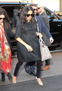 Meghan arrives at The Mark hotel