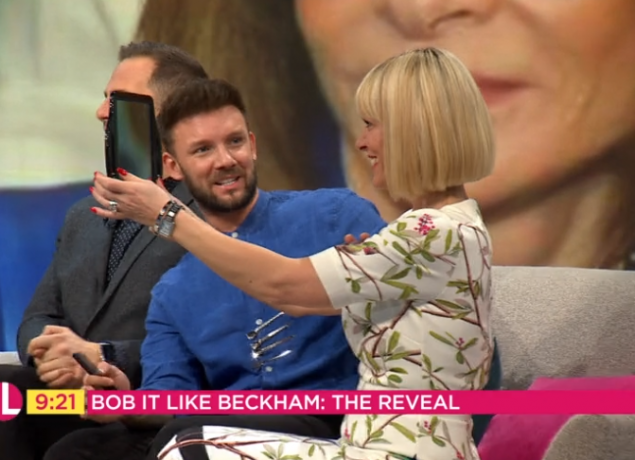 Lorraine guest has hair chopped off on show