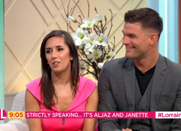 Janette Manrara and Aljaž Škorjanec on Lorraine