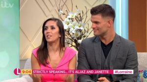 Janette Manrara and Aljaž Škorjanec on Lorraine