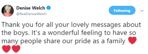 Denise Welch tweet