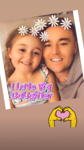 Alan Halsall and daughter
