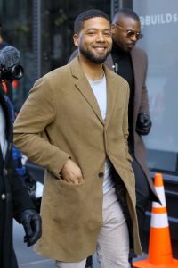 Actor Jussie Smollett leaves Build Series in New York City, New York on November 14, 2018.