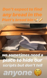 Tina's Instagram Story