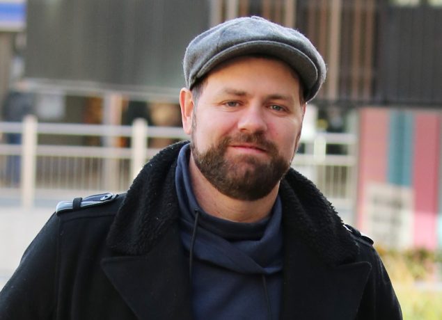 Brian McFadden outside ITV Studios