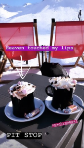 Michelles shared a snap of thier indulgent drinks