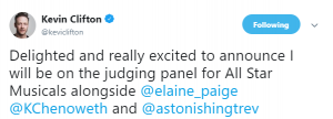 Kevin Clifton tweet