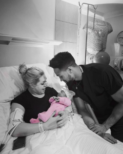 Ashley Banjo and wife Francesca with their daughter