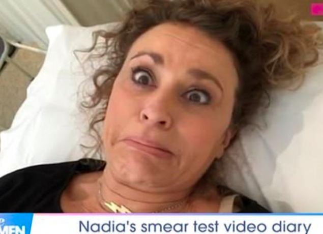 Nadia Sawalha smear Loose Women