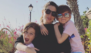 The mum with her sons