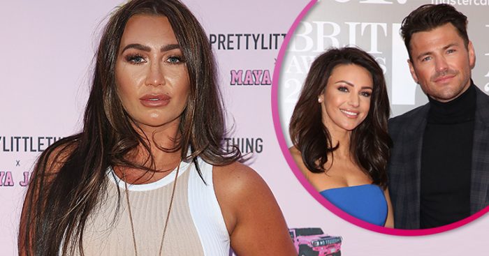 Lauren Goodger/Mark/Michelle Keegan pic split
