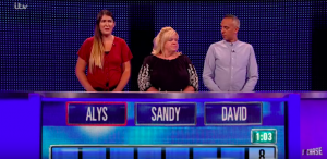 Alys, Sandy and David on The Chase