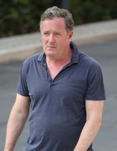 Piers Morgan outside ITV Studios