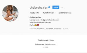 Chelsee's private account