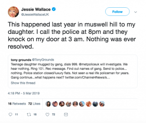 Twitter @JessieWallaceUK