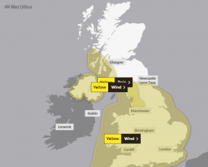 Met Office warnings in place