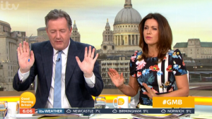 Piers Morgan and Susanna Reid on GMB