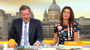 Piers Morgan and Susanna Reid on GMB