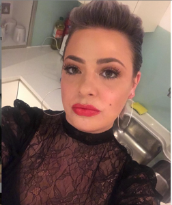 Lisa Armstrong poses ready to go out out